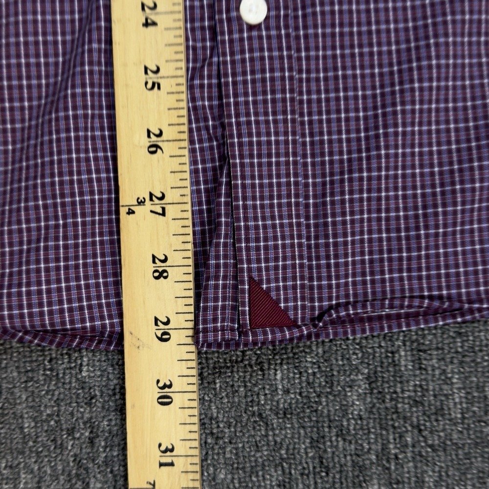 UNTUCKit Slim Fit Plaid Long Sleeve Button Down Shirt Men's XL Nylon Casual - Picture 9 of 11